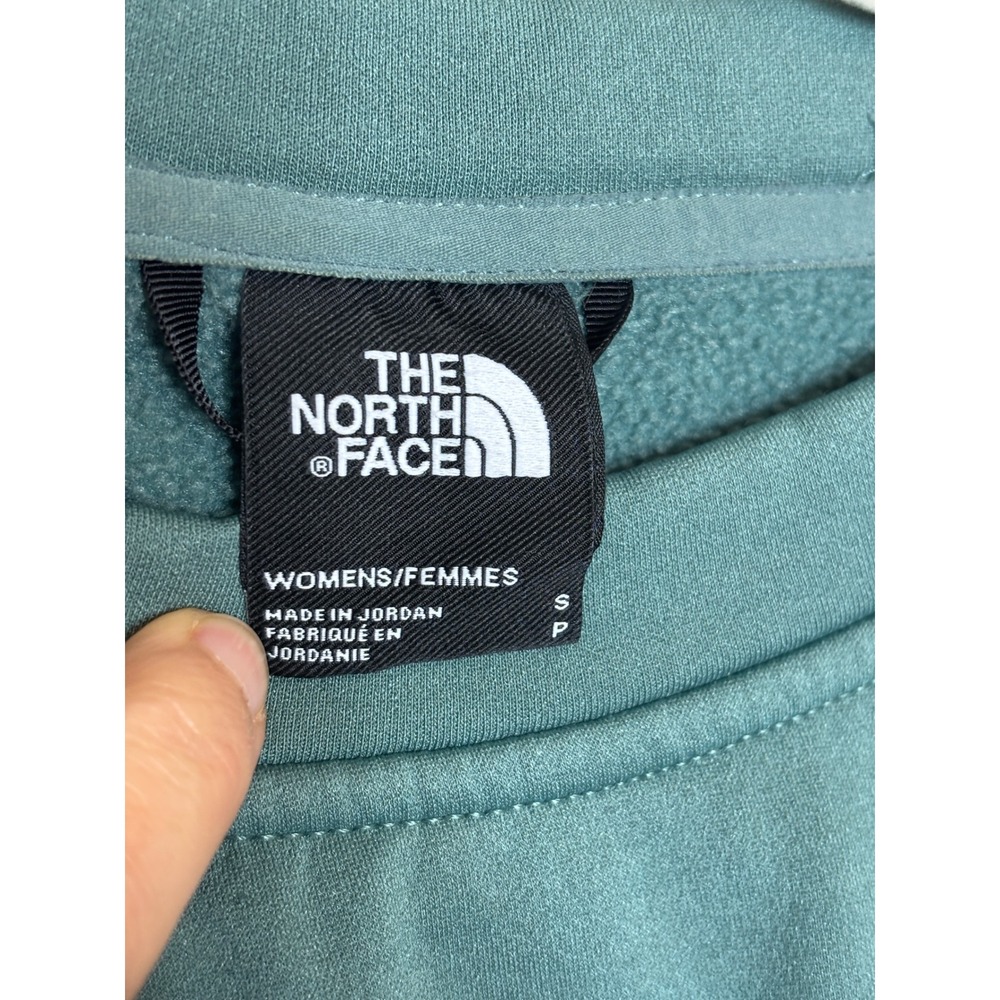 The North Face Horizon Cropped Boxy Oversized Sweatshirt Teal Size Small - Picture 4 of 7